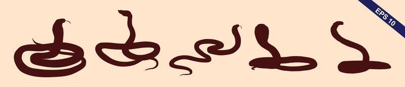 snakes illustrations vector design elements for designers