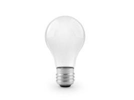 light bulb isolated on white. 3d render photo