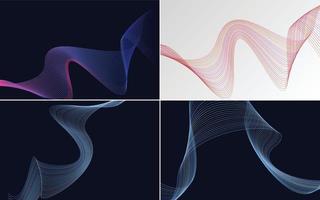 modern wave curve abstract presentation background Pack vector