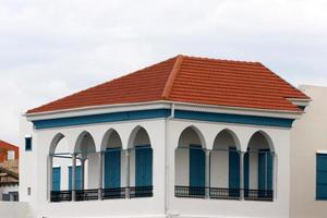 Tiled roof on a residential building in Israel. photo