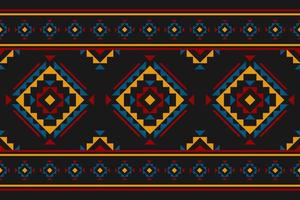 arte de patrón tribal étnico de alfombras. patrón geométrico étnico sin costuras en tribal. estilo mexicano vector