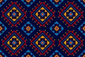 Fabric Aztec pattern background. Geometric ethnic oriental seamless pattern traditional. Mexican style. vector