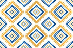 Ethnic Aztec pattern art. Geometric seamless pattern in tribal, folk embroidery, and Mexican style. vector