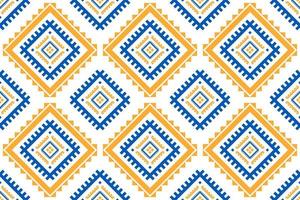 Ethnic Aztec pattern art. Geometric seamless pattern in tribal, folk embroidery, and Mexican style. vector