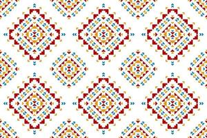 Fabric Aztec pattern background. Geometric ethnic oriental seamless pattern traditional. Mexican style. vector