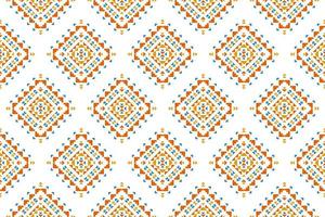 Ethnic Aztec pattern art. Geometric seamless pattern in tribal, folk embroidery, and Mexican style. vector