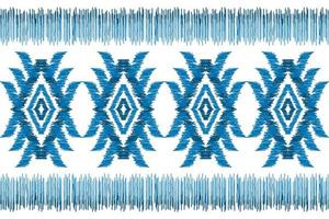 Carpet ethnic ikat pattern art. Geometric ethnic ikat seamless pattern in tribal. vector