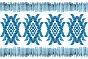 Carpet ethnic ikat pattern art. Geometric ethnic ikat seamless pattern in tribal. vector