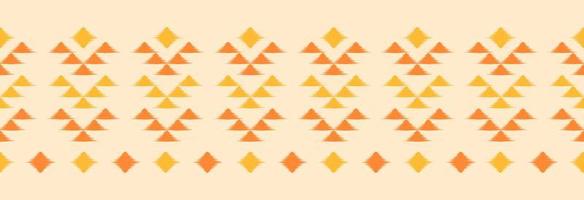 Border ethnic ikat pattern art. folk embroidery, and Mexican style. Aztec geometric ornament print. vector