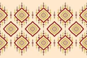 Carpet tribal pattern art. Geometric ethnic seamless pattern traditional. American, Mexican style. vector