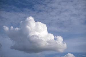 Fluffy cloudy above summer sky background