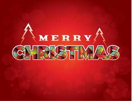 Merry Christmas Greeting Message Illustration vector