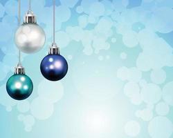 Christmas Holiday Ornaments Template Background Illustration