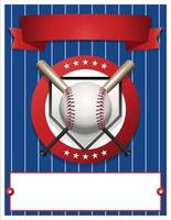 Blank Baseball Flyer Template Illustration vector
