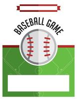 Baseball Game Flyer Illustration vector