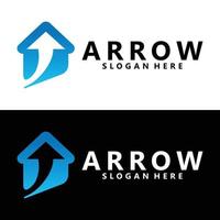 arrow logo icon vector design isolated