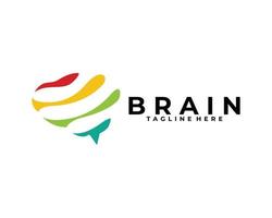 brain logo icon vector isolated