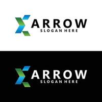 arrow logo icon vector isolated