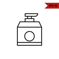 illustration of skincare line icon vector