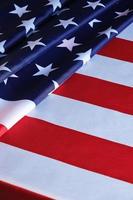 Background, flag United States America,USA.Star spangled flag is symbol democracy and freedom. photo