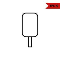 illustration of ice cream line icon vector