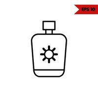 illustration of skincare line icon vector