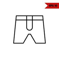 illustration of clothes line icon vector