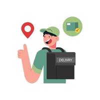 Delivery service concept illustration vector
