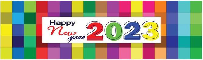 2023 New year web banner vector