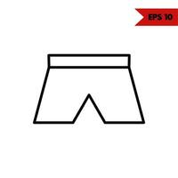 illustration of clothes line icon vector