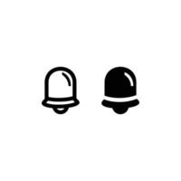 two bells icon logo design vector