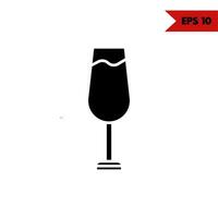 illustration of drink line icon vector