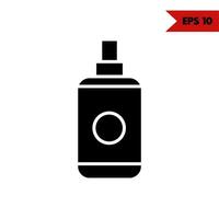 illustration of sunscreen glyph icon vector