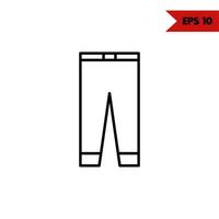 illustration of clothes line icon vector