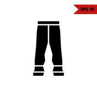 illustration of clothes glyph icon vector