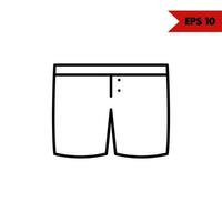 illustration of clothes line icon vector