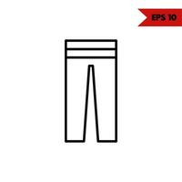 illustration of clothes line icon vector