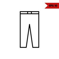 illustration of clothes line icon vector