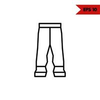 illustration of clothes line icon vector