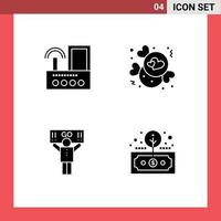 Modern Set of Solid Glyphs and symbols such as router fan wifi chocolate support Editable Vector Design Elements