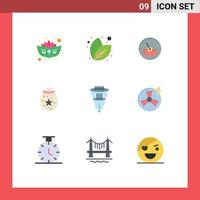 9 Universal Flat Color Signs Symbols of filtration filter eletrical data easter Editable Vector Design Elements