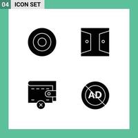 paquete de iconos vectoriales de stock de signos de línea y símbolos para eliminar símbolos de oro cartera de puerta elementos de diseño vectorial editables vector