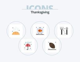 Thanks Giving Flat Icon Pack 5 Icon Design. cutlery. sports. bread. rugby. football vector