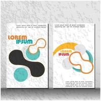 diseño de portada de libro abstracto, diseño de informe de folleto. vector