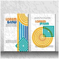 Abstract book cover design, brochure report design. vector