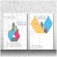 Abstract book cover design, brochure report design. vector