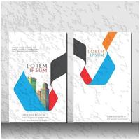 diseño de portada de libro abstracto, diseño de informe de folleto. vector