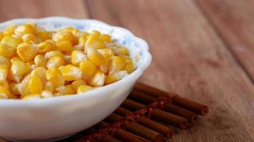 Sweet Corns In A Bowl On Table video