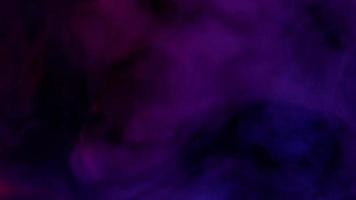 Smoke from Ultrasonic Aroma Diffuser and colorful light on black background. video