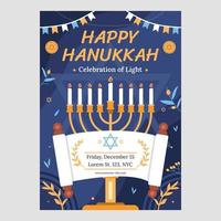 Hanukkah Celebration of light vector